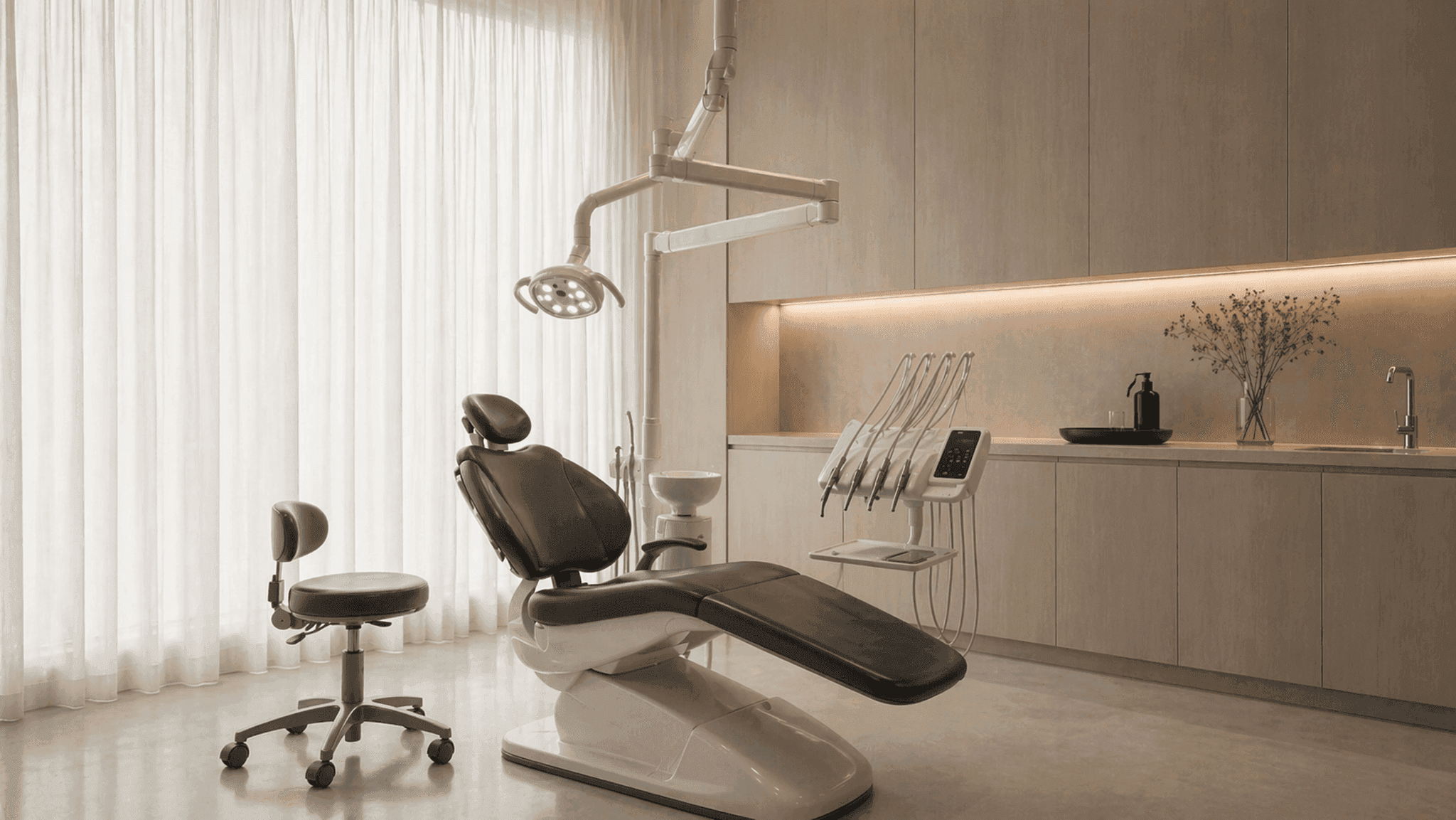 Modern premium dental cabinet layout